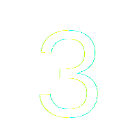 number 3 white